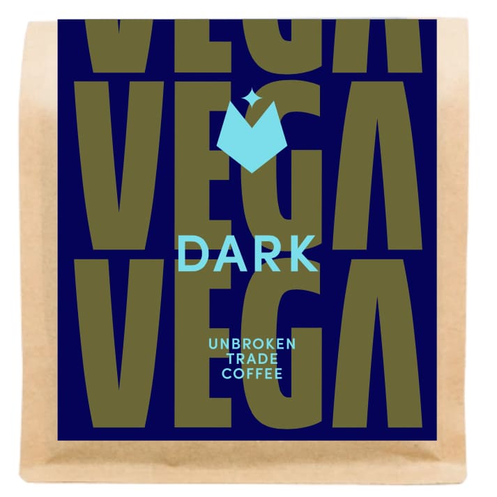 Vega Coffee dark packaging