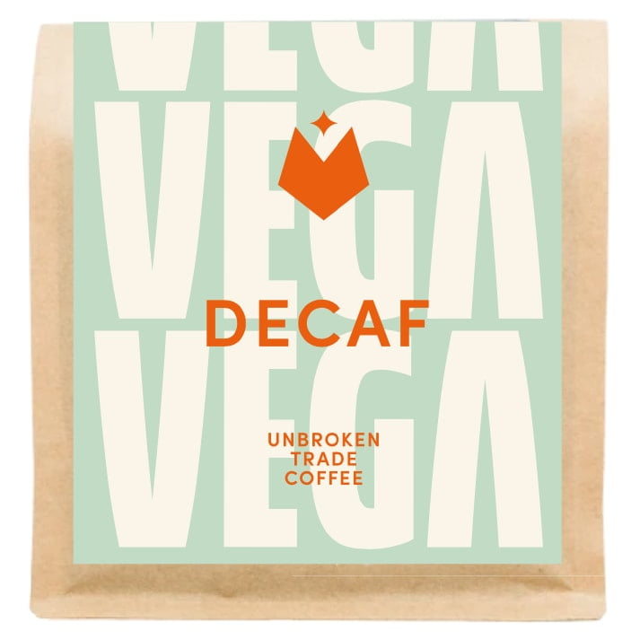 Vega Coffee decaf packaging