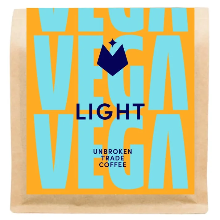 Vega Coffee light packaging