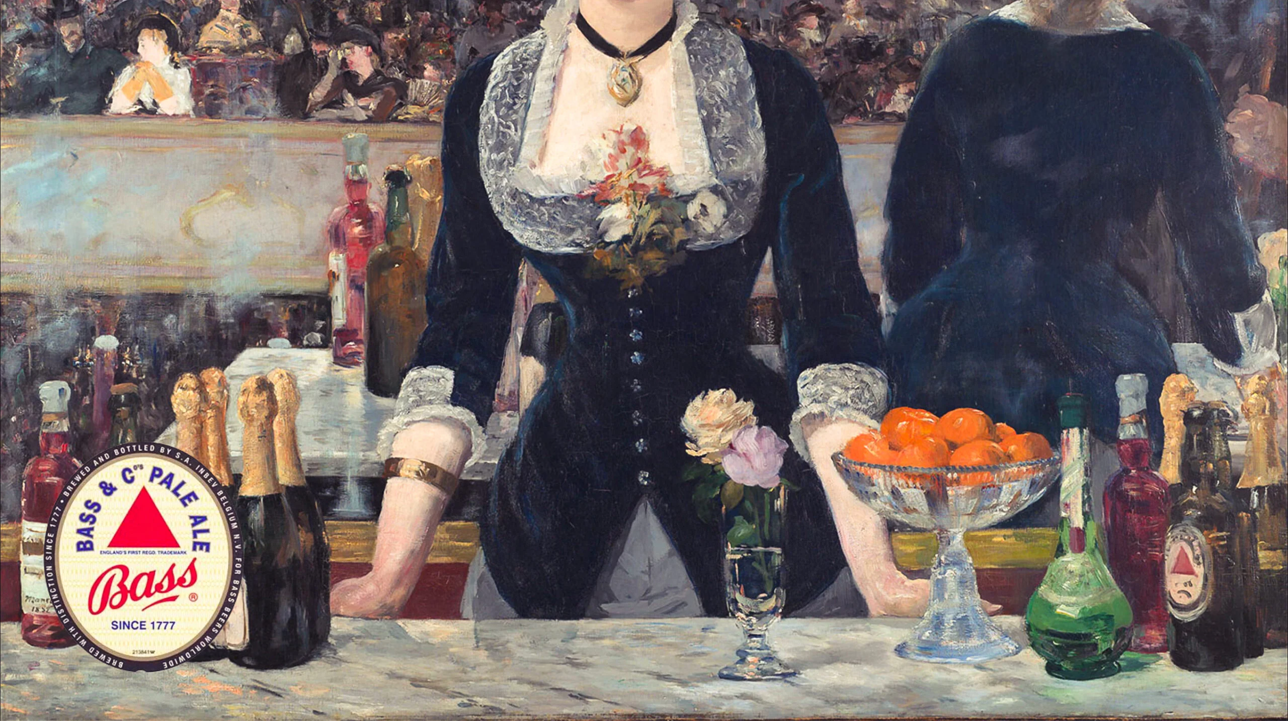 1881 painting by French artist Edouard Manet Un bar aux Folies Bergère